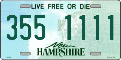 NH license plate 3551111