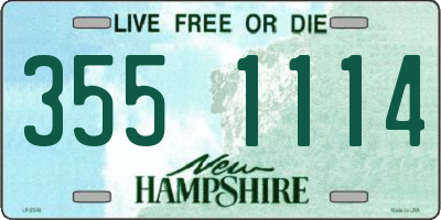 NH license plate 3551114
