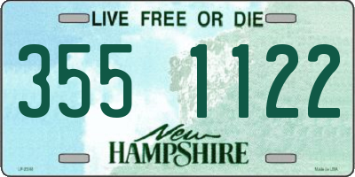 NH license plate 3551122
