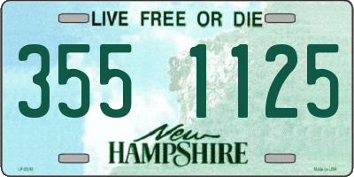 NH license plate 3551125