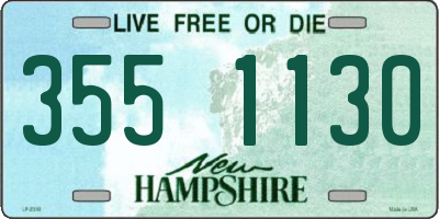 NH license plate 3551130