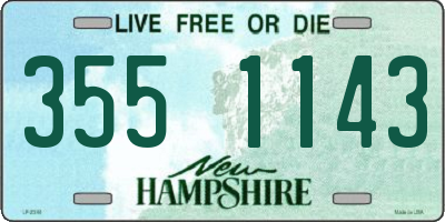 NH license plate 3551143