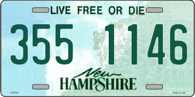 NH license plate 3551146