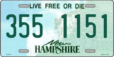 NH license plate 3551151