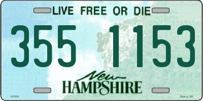 NH license plate 3551153
