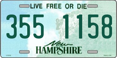 NH license plate 3551158