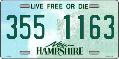 NH license plate 3551163