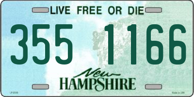 NH license plate 3551166