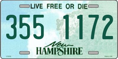 NH license plate 3551172