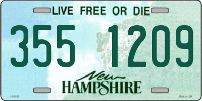 NH license plate 3551209