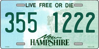 NH license plate 3551222
