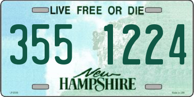 NH license plate 3551224