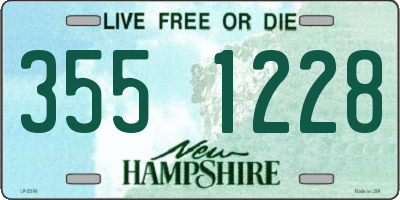 NH license plate 3551228