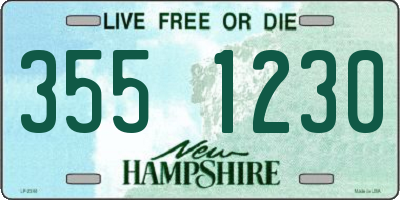 NH license plate 3551230