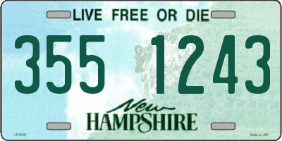 NH license plate 3551243