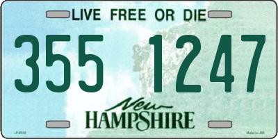 NH license plate 3551247
