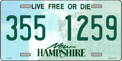 NH license plate 3551259