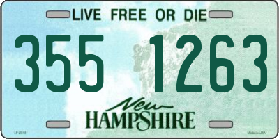 NH license plate 3551263