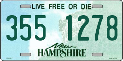 NH license plate 3551278