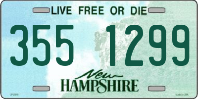 NH license plate 3551299