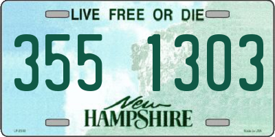 NH license plate 3551303