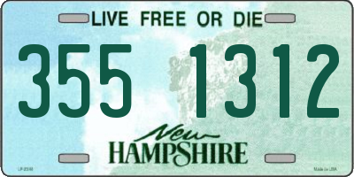 NH license plate 3551312