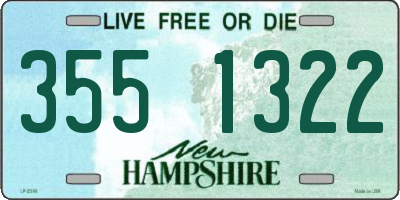 NH license plate 3551322