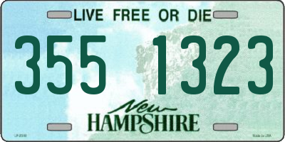 NH license plate 3551323