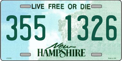 NH license plate 3551326