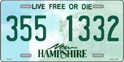 NH license plate 3551332