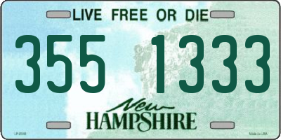 NH license plate 3551333