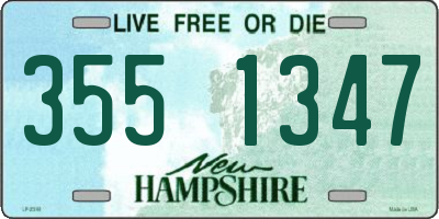 NH license plate 3551347