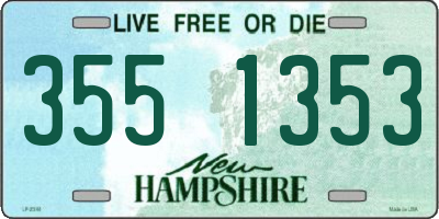 NH license plate 3551353