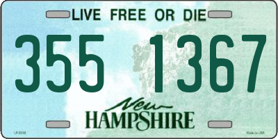 NH license plate 3551367
