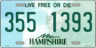 NH license plate 3551393