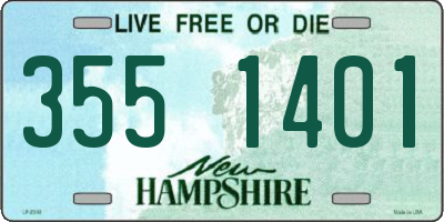 NH license plate 3551401