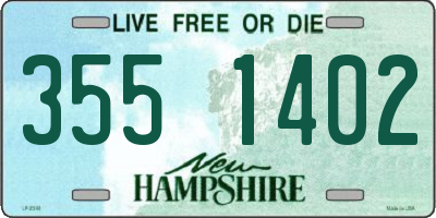 NH license plate 3551402