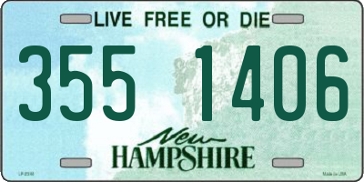 NH license plate 3551406