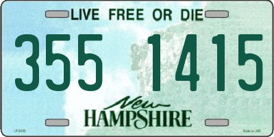 NH license plate 3551415