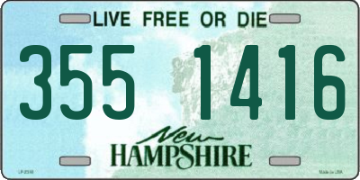 NH license plate 3551416