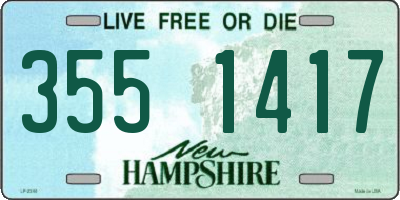 NH license plate 3551417