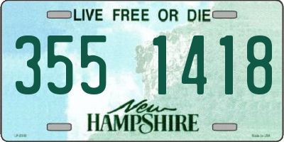 NH license plate 3551418