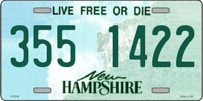 NH license plate 3551422