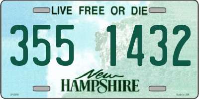 NH license plate 3551432