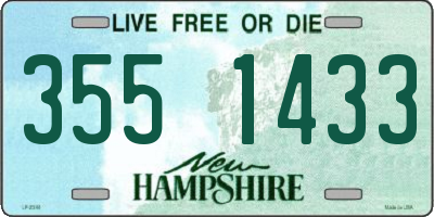 NH license plate 3551433