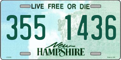 NH license plate 3551436