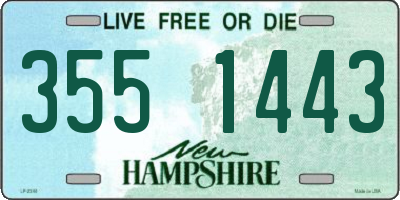 NH license plate 3551443
