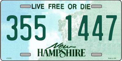 NH license plate 3551447