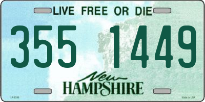 NH license plate 3551449