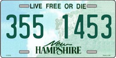 NH license plate 3551453